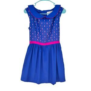 Anthropologie Madchen Gamine Dress Peter Pan Collar Size 2